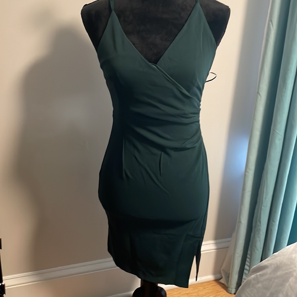 HELLO MOLLY QUIET DANCER MINI DRESS GREEN size small NWT